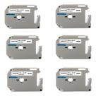 KIT COM 6 FITAS BRANCAS ROTULADOR OLLIX COMPATIVEL Mk231 M231 Mk 231 OLLIX