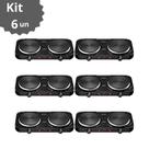 Kit Com 6 Fogões Eletricos Elgin 2 Bocas 2000w 127v