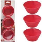 Kit com 6 Formas de Silicone para Cupcake Petit Gateau 6,5x2,5cm