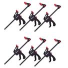 Kit com 6 grampos tipo sargento aperto rápido 20 cm - 205629 - mtx Kit com 6 grampos tipo sargento aperto rápido 20 cm - 205629 - mtx