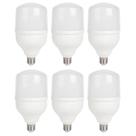 Kit com 6 Lâmpadas Led 30W Kian Globe Branca Bivolt