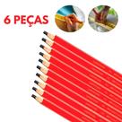 Kit com 6 Lápis de Carpinteiro Profissional Para Marceneiro e Pedreiro
