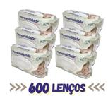 Kit com 6 Lenços Umedecidos Personalidade Baby 600 Toalhinhas