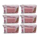 Kit Com 6 Lenços Umedecidos Premium Rosa de 120 Unidades Marigold Baby Kit Com 6 Lenços Umedecidos Premium Rosa de 120 Unidades Marigold Baby