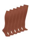 Kit com 6 Meias 3/4 Fio 40 Opaca Loba 5550-001