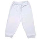 kit com 6 Mijão-Culote Sem Pé Liso Com Punho 100 Algodão Antialérgico Branco