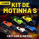 Kit Com 6 Mini Motos Miniatura Motinho Plástico - Bs Toys Kit Com 6 Mini Motos Miniatura Motinho Plástico - Bs Toys