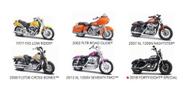 Kit Com 6 Miniaturas Harley Davidson Series 38 Maisto 1/18