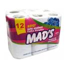 Kit com 6 Papel Higiênico Mad's Suave 12 Rolos Atacado Barato Kit com 6 Papel Higiênico Mad's Suave 12 Rolos Atacado Barato