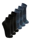 Kit com 6 Pares de Meias Antiderrapante Pilates Lupo 3310-003 Colorido