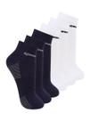 Kit com 6 Pares de Meias Cano Curto Speedo 8034 Colorido