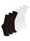 Kit com 6 Pares de Meias Cano Longo Lupo 1540-002 Colorido