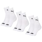 Kit Com 6 Pares de Meias Cano Médio Casual Algodão Confortável Puma