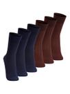Kit com 6 Pares de Meias Social Lupo 1795-004 Colorido