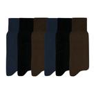 Kit Com 6 Pares De Meias Social Masculina Mash 100% Algodão