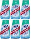 Kit com 6 Pastas de Dentes Colgate 2 em 1 Whitening Icy Blast 800mL