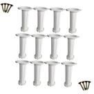 Kit Com 6 Pés Ajustáveis 12-21cm C/ Parafuso Para Móveis