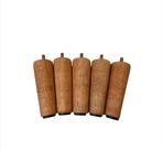 Kit com 6 Pés para Cama Box de 12 cm Cor Mel