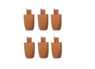 Kit com 6 Pés para Multiusos Guarda Roupas 7cm Mari Caramelo Kit com 6 Pés para Multiusos Guarda Roupas 7cm Mari Caramelo