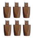 Kit com 6 Pés para Multiusos Guarda Roupas Modelo Mari 7 Cm Kit com 6 Pés para Multiusos Guarda Roupas Modelo Mari 7 Cm