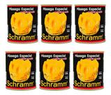 Kit Com 6 Pêssegos Em Calda Especial Schramm Lata 830g