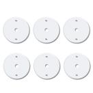 Kit Com 6 Placas / Espelho 3x3 Redonda Furo Blanc Fame Kit Com 6 Placas / Espelho 3x3 Redonda Furo Blanc Fame