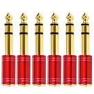 Kit Com 6 Plug Adaptadores Santo Angelo P2 / P10 Niquelado