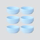 Kit Com 6 Porta Patê, Molheira, Ramekin Porcelana Branca 95 ml