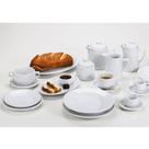 Kit Com 6 Prato Sobremesa Porcelana 18,5 Cm Bar Hotel