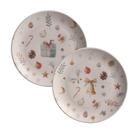 Kit com 6 Pratos de Sobremesa Coup Stoneware Noite de Natal Ø19,4cm