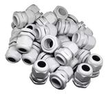 Kit com 6 prensa cabo pvc cinza 1