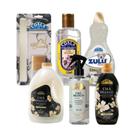 Kit Com 6 Produtos Chá Branco Roupas Para Amaciante Odorizante De Tecidos Zulu Multissuperfícies Desinfetante Concentrado Uso Diário Casa Empresa