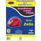 Kit Com 6 Sacos Descartáveis Aspirador De Pó Arno Zelio