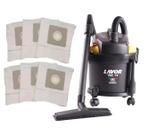 Kit com 6 sacos descartaveis aspirador de pó lavor vac 14