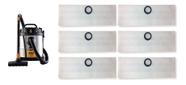 Kit com 6 sacos descartaveis aspirador de pó wap gtw inox 12l