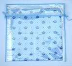 Kit com 6 Saquinhos de Maternidade de Viés Azul Claro Kit com 6 Saquinhos de Maternidade de Viés Azul Claro