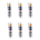 Kit com 6 Selantes de Poliuretano PU-40 Cinza 400g