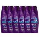 Kit com 6 Shampoos Aussie Mega Moist Super Hidratação 180ml