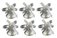 Kit com 6 Sinos com Laço Enfeite Natalino 4,5cm Kit com 6 Sinos com Laço Enfeite Natalino 4,5cm