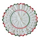 Kit com 6 Sousplat em Crochê Artesanal 35cm Branco Kit com 6 Sousplat em Crochê Artesanal 35cm Branco