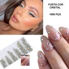 Kit com 6 tamanhos de strass pedraria brilho decoração