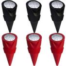 Kit com 6 Tampa Rolha De Silicone Formato Cone para Garrafas Vinho Espumante