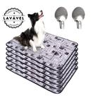 Kit com 6 Tapetinhos Alta Absorção para Pets 100x70 Jornal com gachos - 300 Lavagens - Ecológico