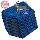 Kit com 6 Tapetinhos Alta Absorção para Pets 100x70 Patinha Azul - 300 Lavagens Ecológico Kit com 6 Tapetinhos Alta Absorção para Pets 100x70 Patinha Azul - 300 Lavagens Ecológico