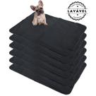 Kit com 6 Tapetinhos Alta Absorção para Pets 100x70 Preto - 200 Lavagens - Ecológico