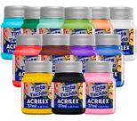 Kit Com 6 Tintas De Tecido Acrilex 37ml - Escolha As Cores Kit Com 6 Tintas De Tecido Acrilex 37ml - Escolha As Cores