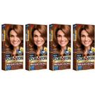 kit com 6 TINTURAs COR&TON NIELY 7.777 LOURO MARROM INTENSO