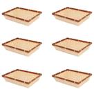 Kit Com 6 unidades Cesto de Palha - 32 x 24 x 7 cm Páscoa Kit Com 6 unidades Cesto de Palha - 32 x 24 x 7 cm Páscoa