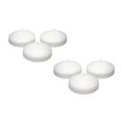 Kit com 6 Velas Achatadas 3,5cm Branca Kit com 6 Velas Achatadas 3,5cm Branca