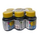 Kit com 6 Verniz Vitral Azul Turquesa 501 Acrilex 37ml